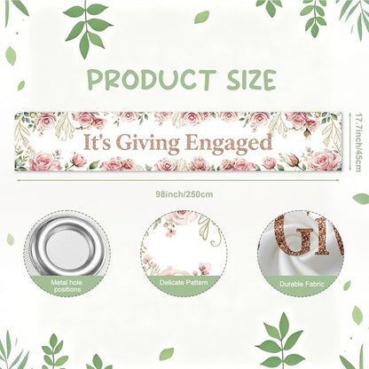 Just Engaged Banner Decorations - Image 2