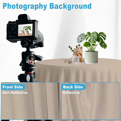 Beige Photography Backdrop for Photoshoot, 7x10 FT | Versatile Studio Photo - Image 7