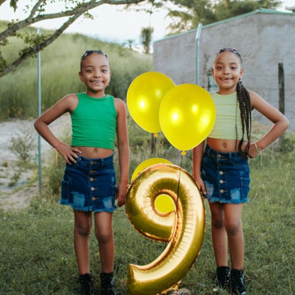 120 Pack Pearl Yellow Balloons, Bright 12 inch Royal Yellow Latex Party Balloons - Image 6