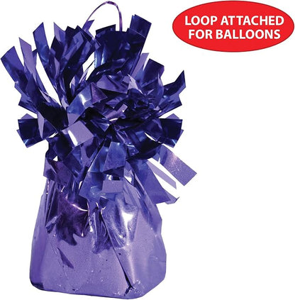 Beistle Metallic Wrapped Balloon Weight – 6 Pack, Lavender Purple Balloon - Image 6