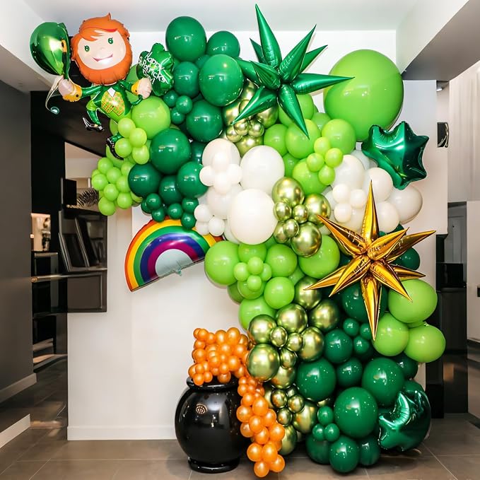 Green Balloon Arch Kit, Summer Party, St. Patrick's Day Decoration - Image 3