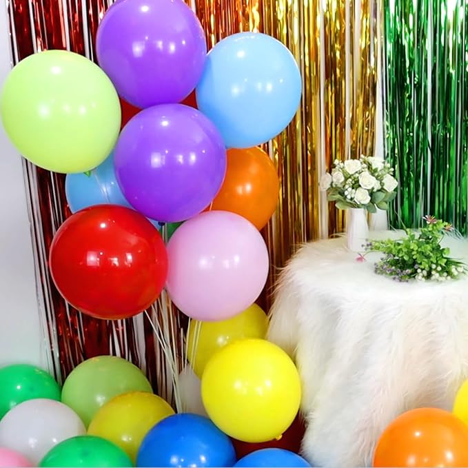 KUULBELA Rainbow Balloons 110 Pack 12 Inch Assorted Color Ballons Helium Latex - Image 7