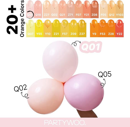 PartyWoo Pale Pink Balloons 140pcs Light Pastel Baby Pink Color | 18 12 10 5 - Image 4