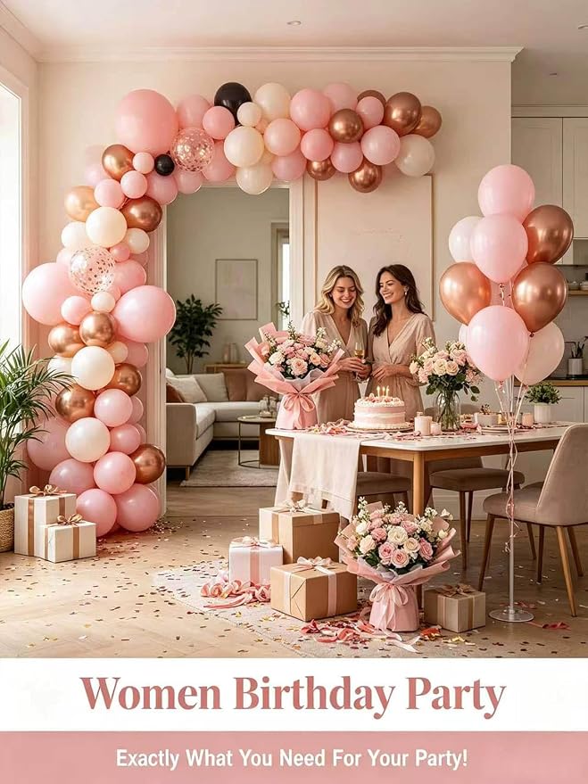 Pink Balloons 12 Inch 60 Pcs Light Pink Balloons Pastel Baby Pale Pink Latex - Image 8