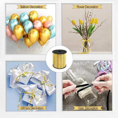Gold Curling Ribbon, 500 Yards Ribbons - Image 4