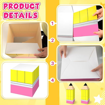 3 Pcs Back to School Decoration Large Pencil Boxes Pencil Decorations - Image 3