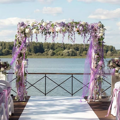 Artificial Wisteria Hanging Flowers-Fake Wisteria Flower Garland Silk Vines - Image 6