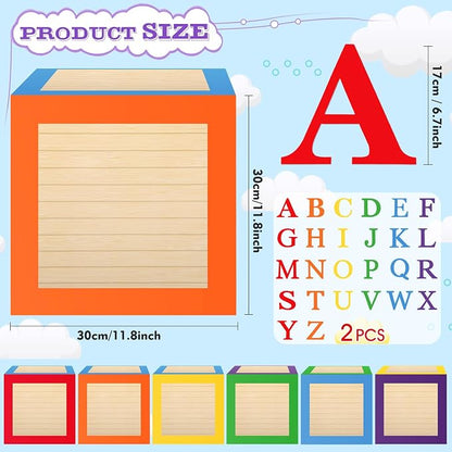ReliThick 6 Pcs Custom Letter Toy Inspire Party Favor Boxes 52 Pcs Letter - Image 2
