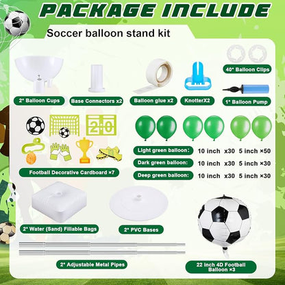 Gejoy 2 Sets Soccer Balloon Column Stand Kit 6.5 ft Adjustable Stands Tower Kit - Image 2