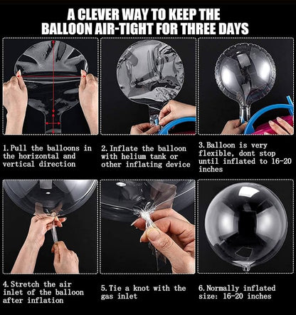 20 Inch Bobo Balloons, Large Bubble Balloons | Transparent Bubble Balloon - Image 7