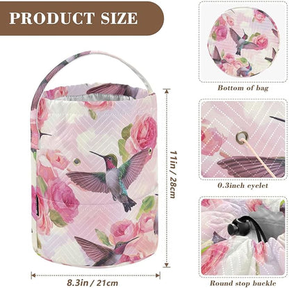 Yarn Bag Small Crochet Bag Drawstring Yarn Storage Organizer Knitting Project - Image 3