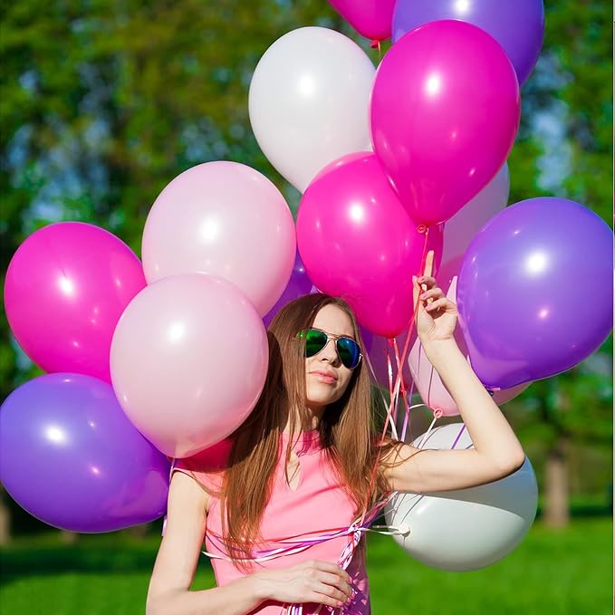 50 Pack Hot Pink Balloons 12 Inch - Image 4