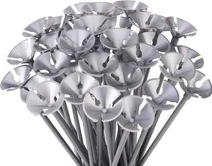 PP OPOUNT 35PCS Silver Balloon Sticks by PPOPOUNT