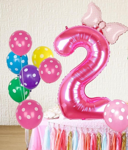 40 inch Pink Number 2 Balloon - Image 2