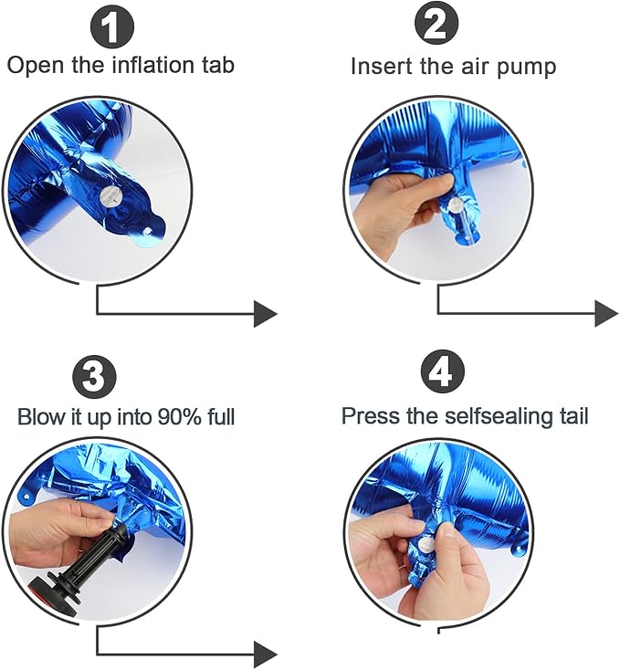 Blue Number 3 Balloon 40 Inch - Image 6
