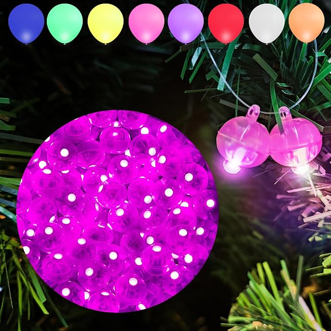 Aogist 100Pcs Pink Balloon Lights by Aogist