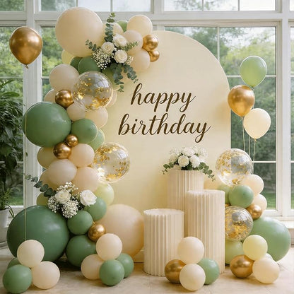 Sage Green and Gold Balloon Arch Kit 129 PCS | Boho Baby Shower Wedding Bridal - Image 4