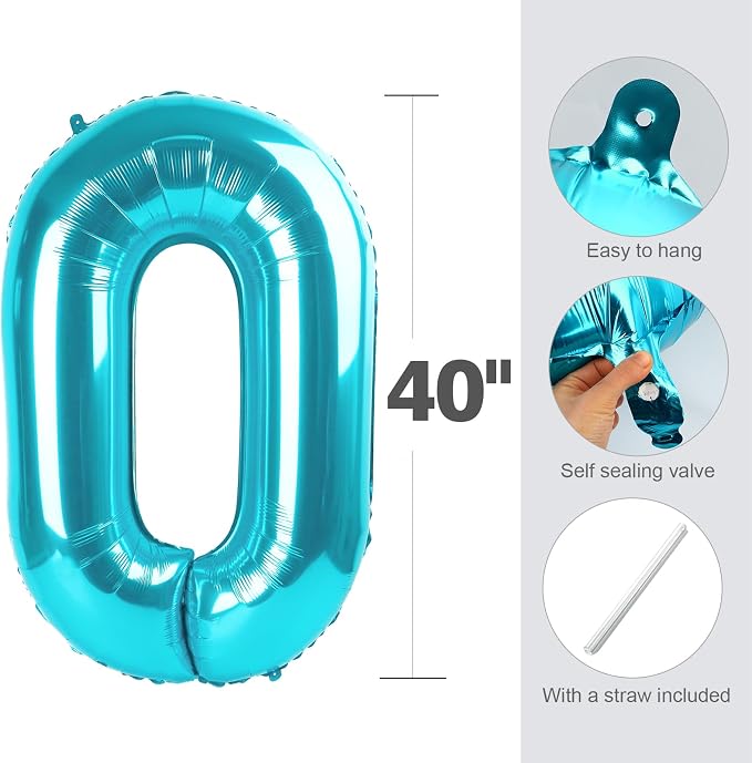 Number Balloons Blue 6 Balloon 40 inch - Image 5