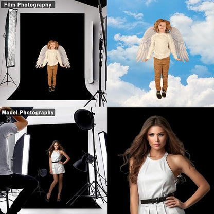 Black Photography Backdrop for Photoshoot, 10x20 FT | Versatile Studio Photo - Image 4
