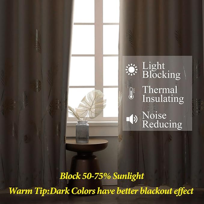 Room Darkening Curtains for Bedroom 108 inch Long - Image 6