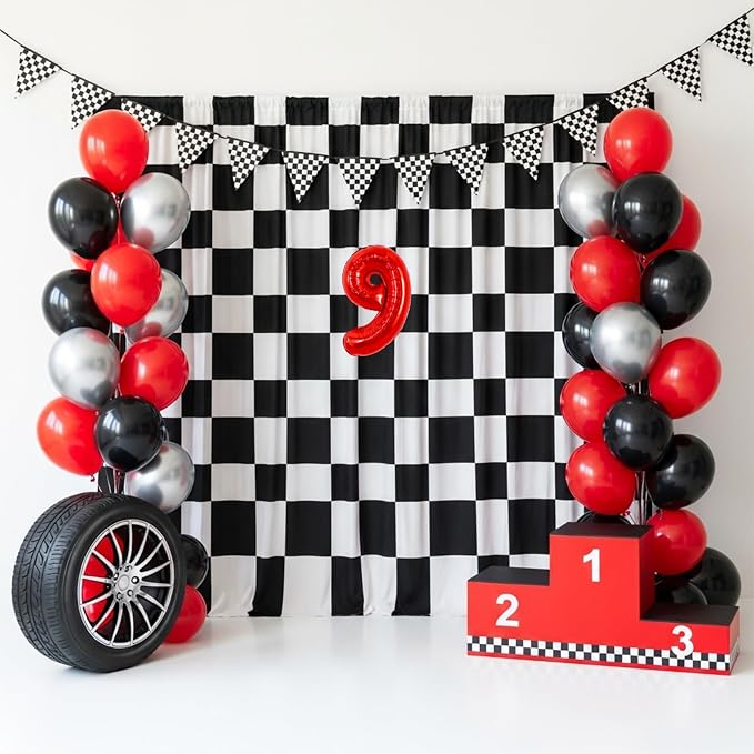 TONIFUL 20 Pcs Number Balloon 2 Set 16 Inch Fat Red 0-9 Numbers Balloons | - Image 5