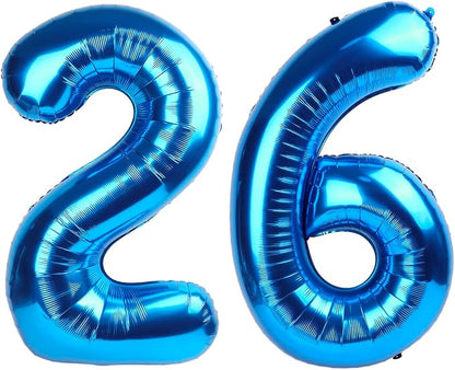 Number Balloons 26 Balloon Dark Blue by Enyeopd