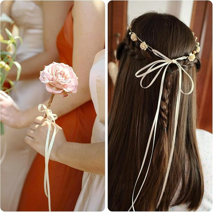 KINGLAKE Ivory Satin Ribbon - Image 7