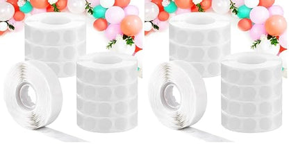 WISYOK 4000 Pcs Glue Points for Balloons, Removable Double-Sided Adhesive Points by WISYOK