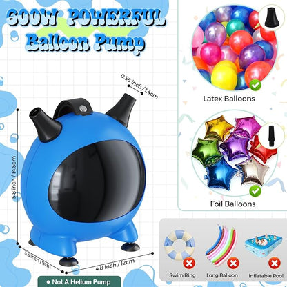 Balloon Pump Electric, Portable Balloons Inflator Air Pump - Image 2