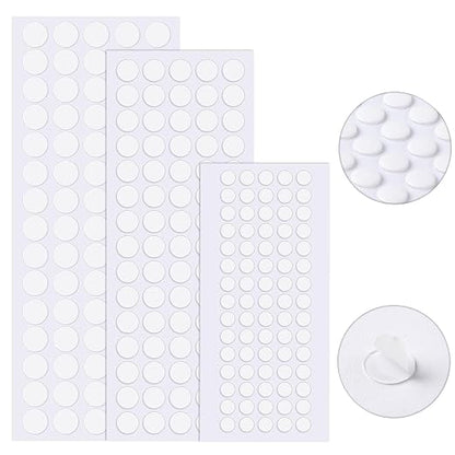 JANYUN 225 Pcs Double Sided Sticky Dot Stickers Round Putty Clear Sticky Tack by JANYUN