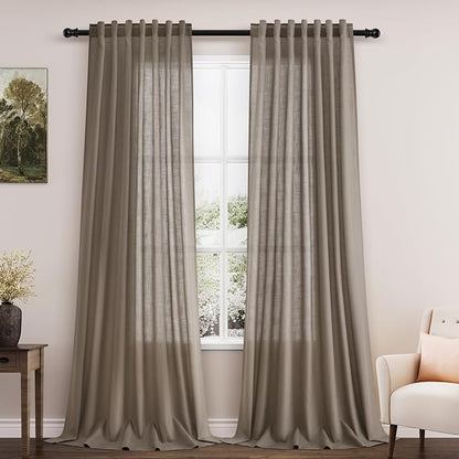 Extra Long Curtains 2 Panels 102 Inches Long by Nanspring
