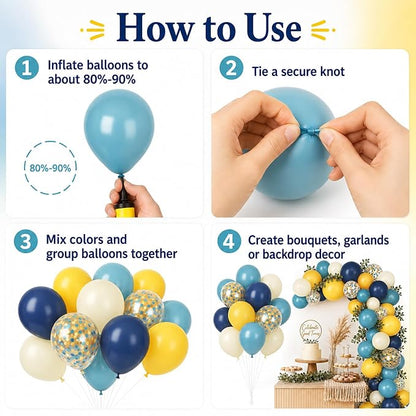 Blue and Yellow Balloons - Image 10