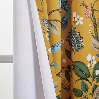 Topfinel 48 Inches Long Short Mustard Yellow Blackout Curtains - Image 7