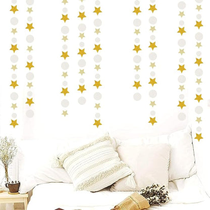 White-Gold Wedding Engagement Party-Decorations Garland - 52Ft Boho Anniversary - Image 4