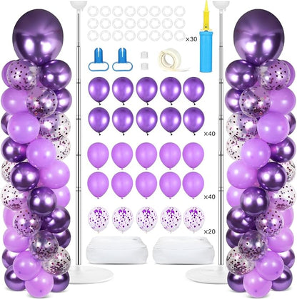 2 Sets Adjustable Balloon Column Stand Kit by Naozinebi