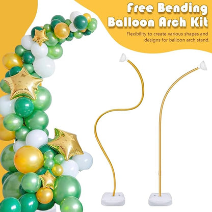 OurWarm 9.35Ft & 6Ft Gold Balloon Arch Stand, Free Bending Shape Balloon Arch - Image 4