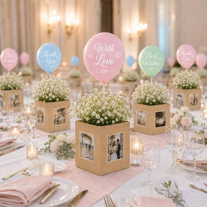 Cinrobiye 12 Pcs Wedding Table Centerpiece Boxes - Image 4