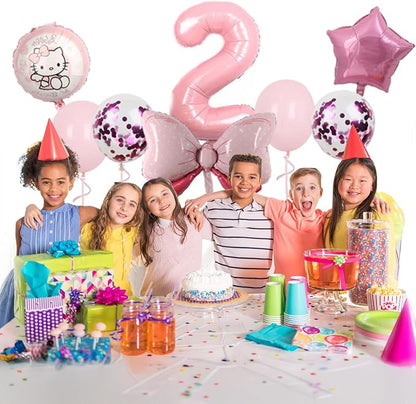 Cartoon Party Balloons, Cute Number 2 Balloon - Image 4
