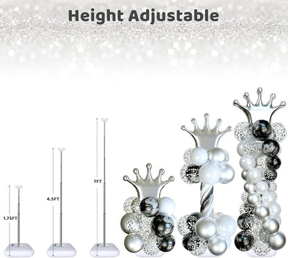 SINBEE Balloon Arch Stand, Balloon Arch Kit of 2, 7 Feet Height Adjustable - Image 3