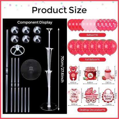 6 Sets Strawberry Balloon Stand Kit - Image 3