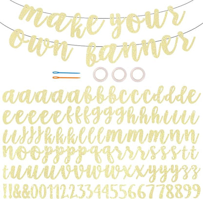 BEISHIDA 116 PCS A-Z DIY Letter Banner Kit Make Your Own Banner，Including 111 by Beishida