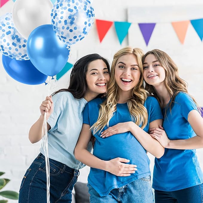 Ainiv 15PCS Blue Balloons, 12inch Thicken Party Balloons - Image 6