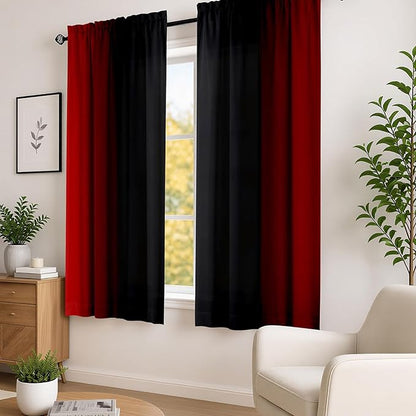 Abstract Ombre Curtains 63 inches Length - Image 2