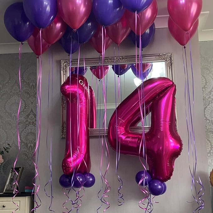 40 Inch Hot Pink 13 Number Balloons Giant Jumbo Huge 13 or 31 Foil Mylar Helium - Image 7