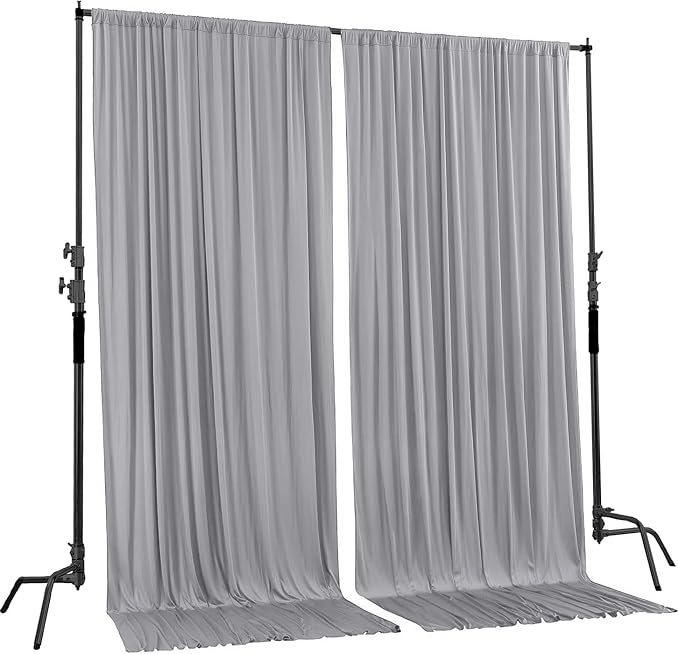 AK TRADING CO. 10 feet x 10 feet Polyester Backdrop Drapes Curtains Panels - Image 2