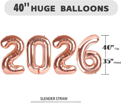2026 Balloon 40 inch Rose Gold Number Balloons - Image 5
