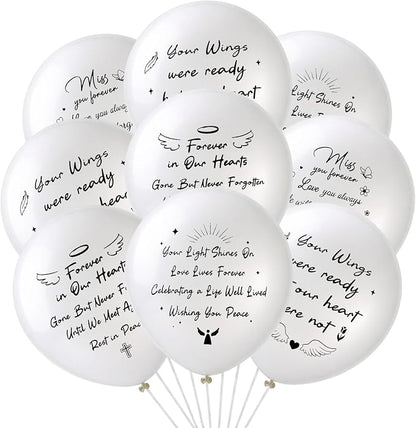 60 Pcs Memorial Balloons 12 Inch Latex Balloons by XLSXEXCL