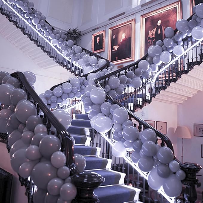 PartyWoo Dusty Purple Balloons 50pcs Lavender Lilac Boho Neutral Color | 12 - Image 9