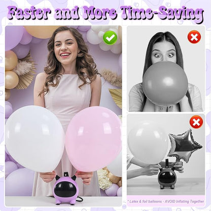 Balloon Pump Electric, Portable Balloons Inflator Air Pump - Image 3