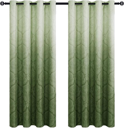DWCN Ombre Room Darkening Blackout Curtains - Image 8